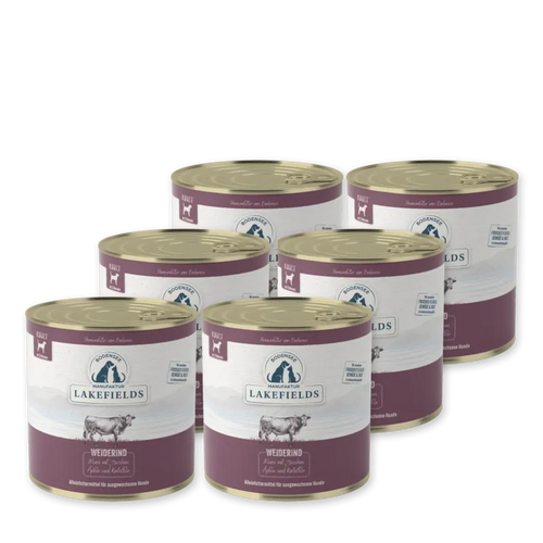 30x800g Lakefields Nassfutter-Menü Rind