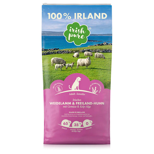 2x12kg Irish Pure Weidelamm & Freiland-Huhn mit Gemüse & Kelp-Alge