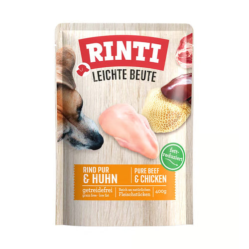 30x400g Rinti Leichte Beute Rind Pur + Huhn